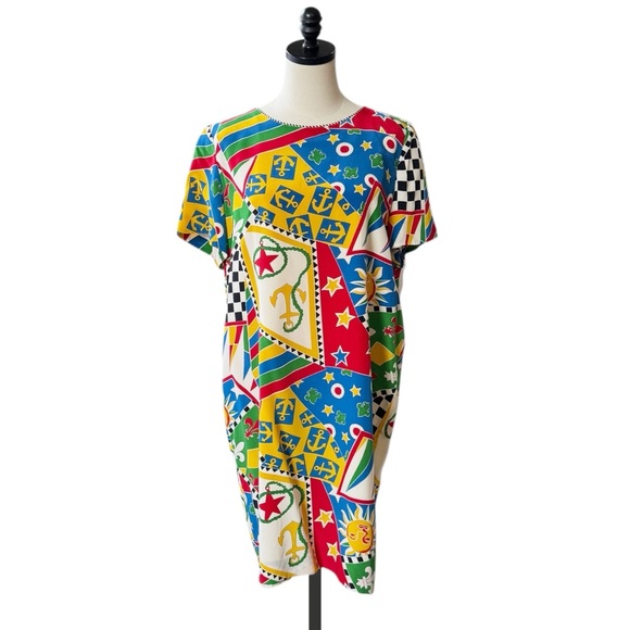 Nipon Boutique Dresses & Skirts - Nipon Boutique Vintage 1980’s Silk Nautical Dress